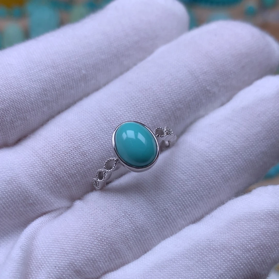 绿松石精品配饰银S925镶嵌