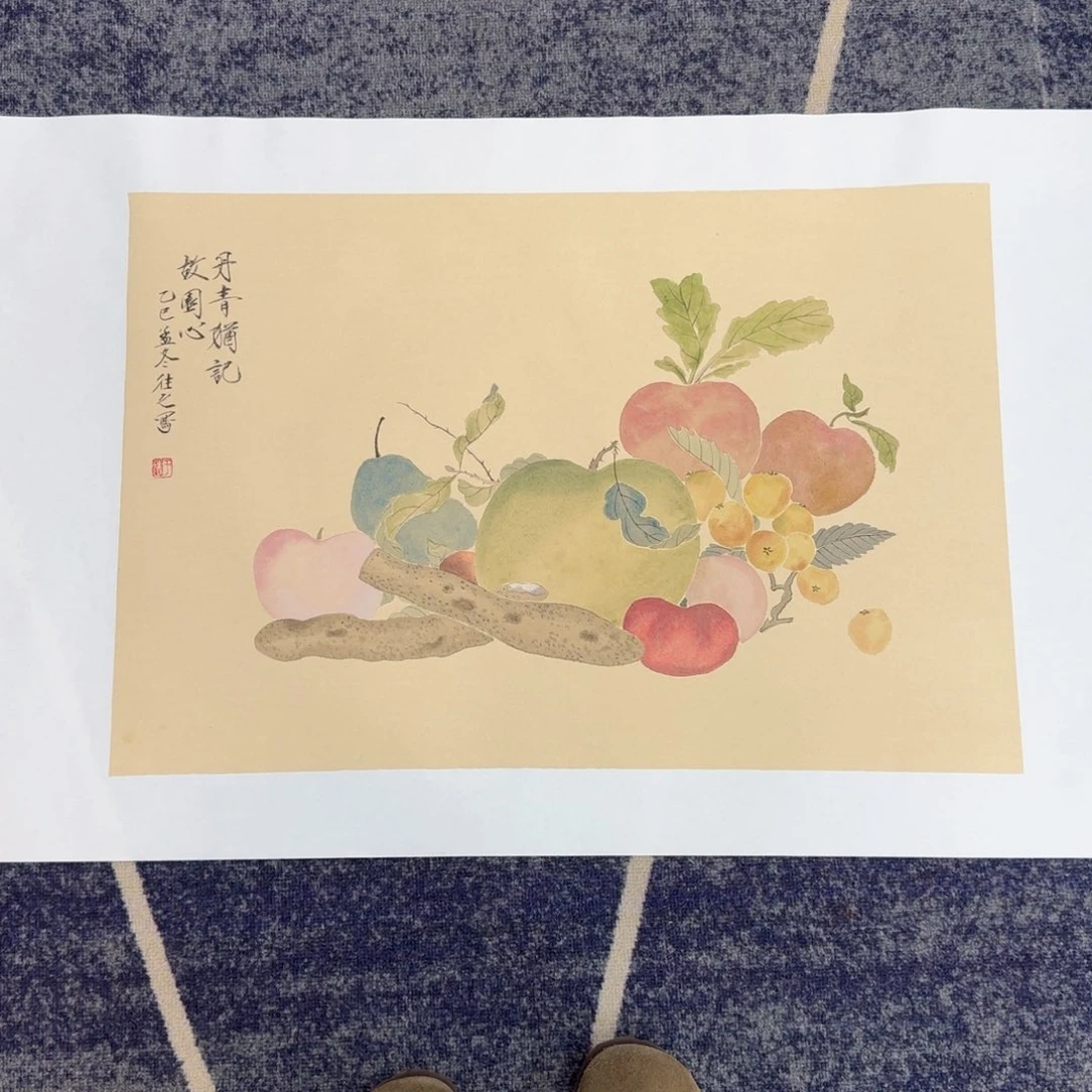 国画国画作品山水花鸟