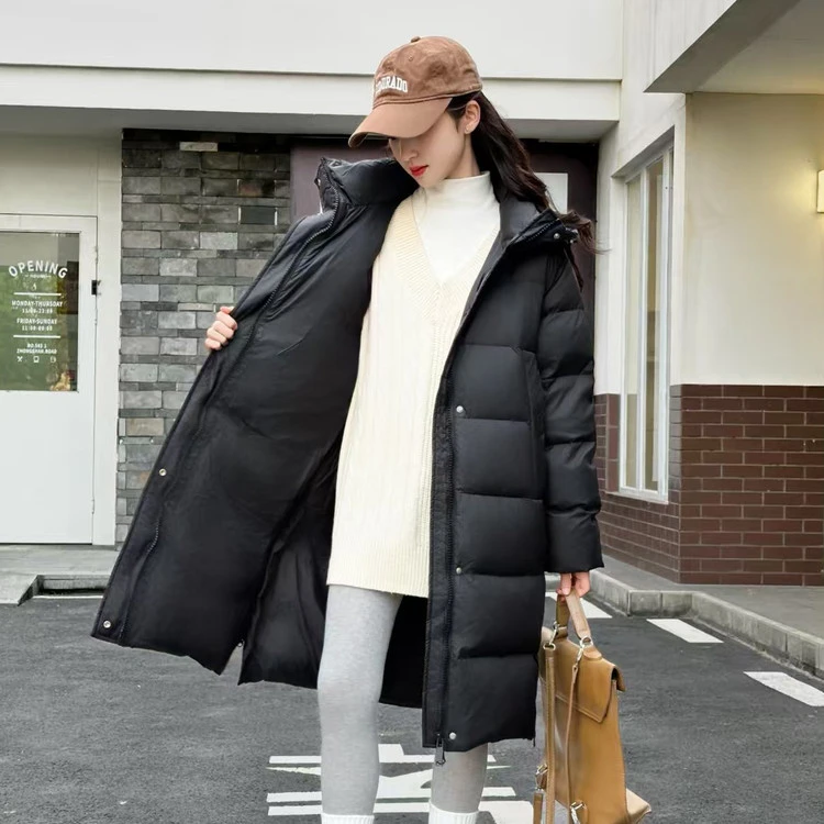 女童羽绒服冬装2025新款儿童男款黑色韩版中大童冬季洋气加厚外套