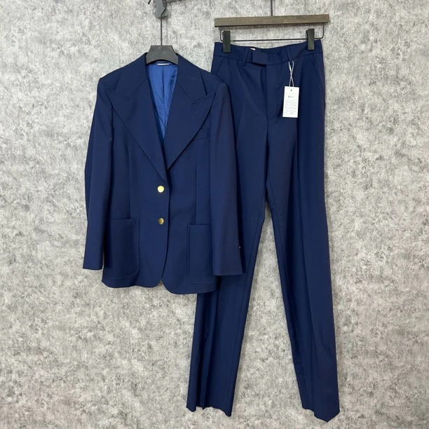 99新 GUCCI/古驰 古驰藏蓝色西服工服套装