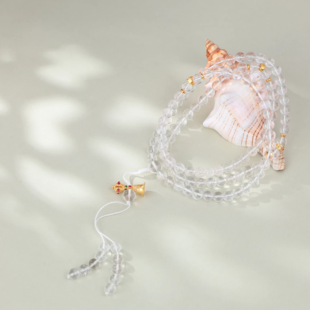 【央博玉】925银白水晶项链-约8mm-YB93820348-多样性发一|BSJ2