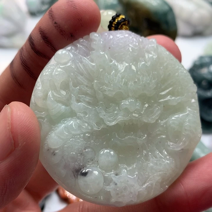 翡翠未镶嵌颈饰保真天然a货翡翠