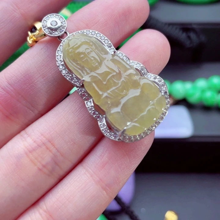 翡翠未镶嵌吊坠(不含链)