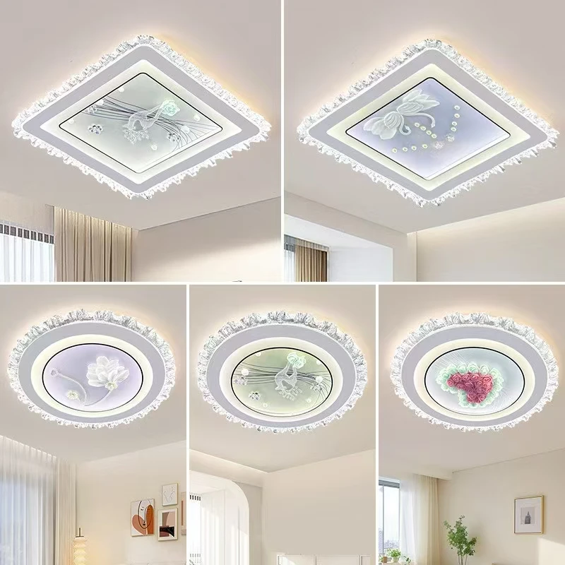 2025年新款玻璃卧室主灯led吸顶灯现代简约灯具灯饰2025最新款