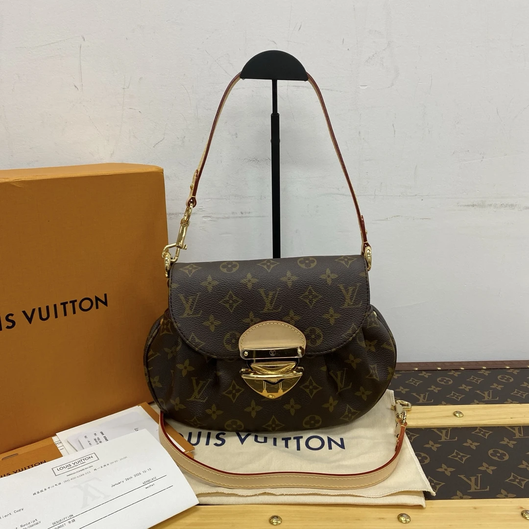 99新 LouisVuitton/路易威登 经典老花 Sunset元宝腋下包 83272