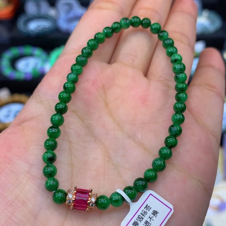 未镶嵌手链翡翠翡翠