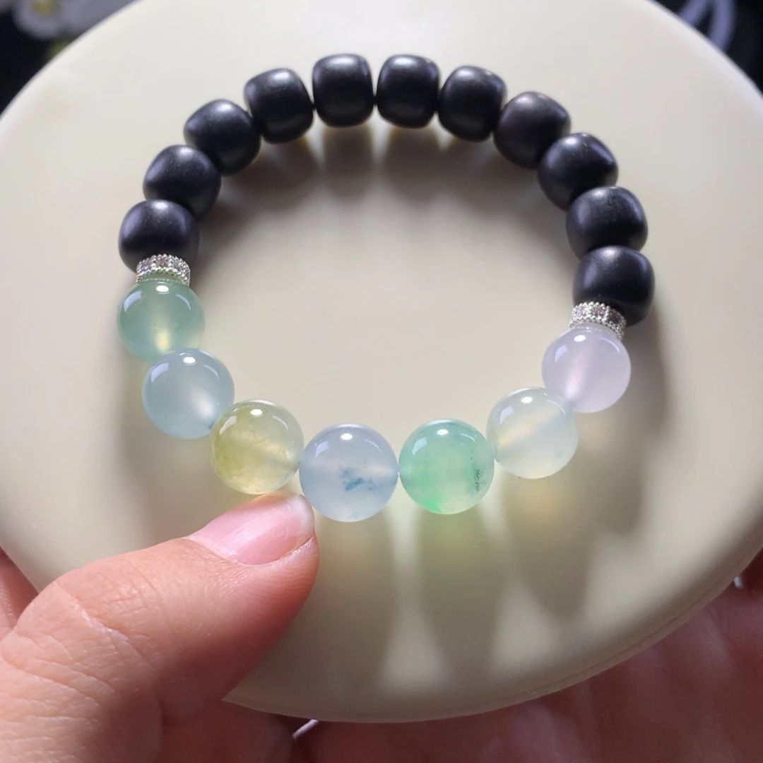 翡翠未镶嵌手链卡10翠竹凝露