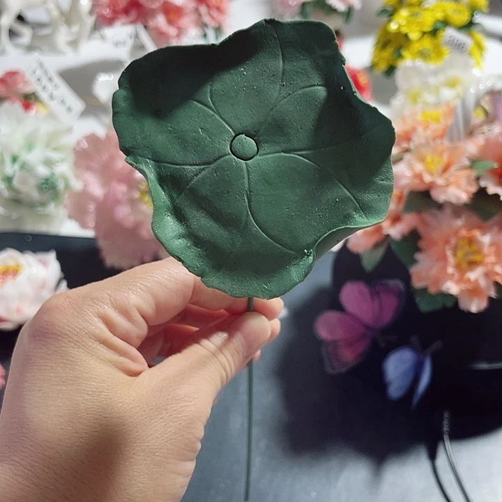 瓷片纯陶瓷手工捏花