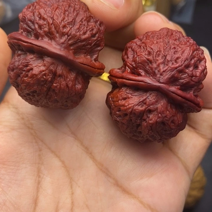 文玩核桃把件40尺饕餮
