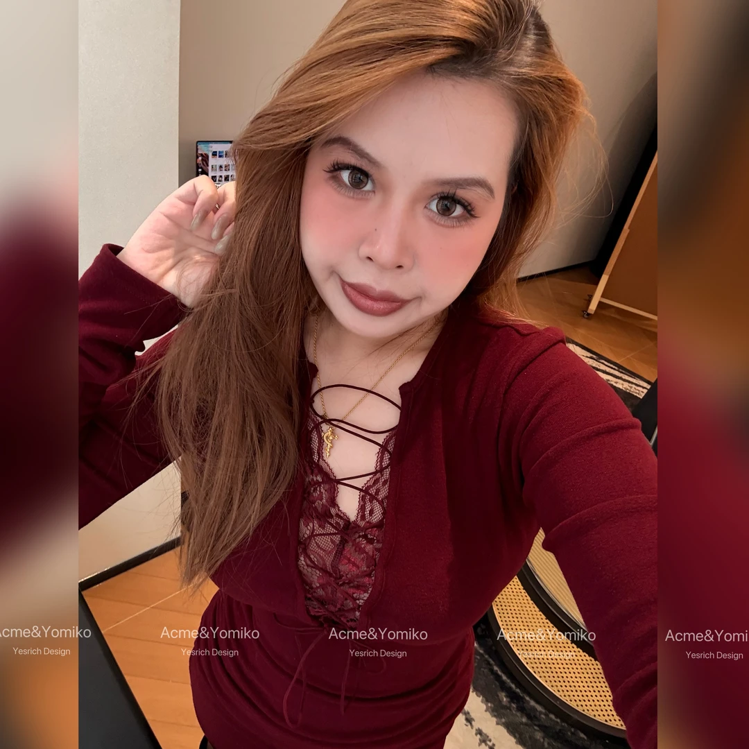 芙拉小姐 甜酷纯欲轻熟复古辣妹绑带镂空设计蕾丝加绒连衣裙G407