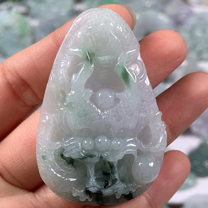 颈饰未镶嵌翡翠随形龙行天下福利卡厚10+