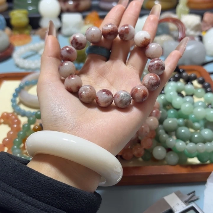 石英岩玉合金手链