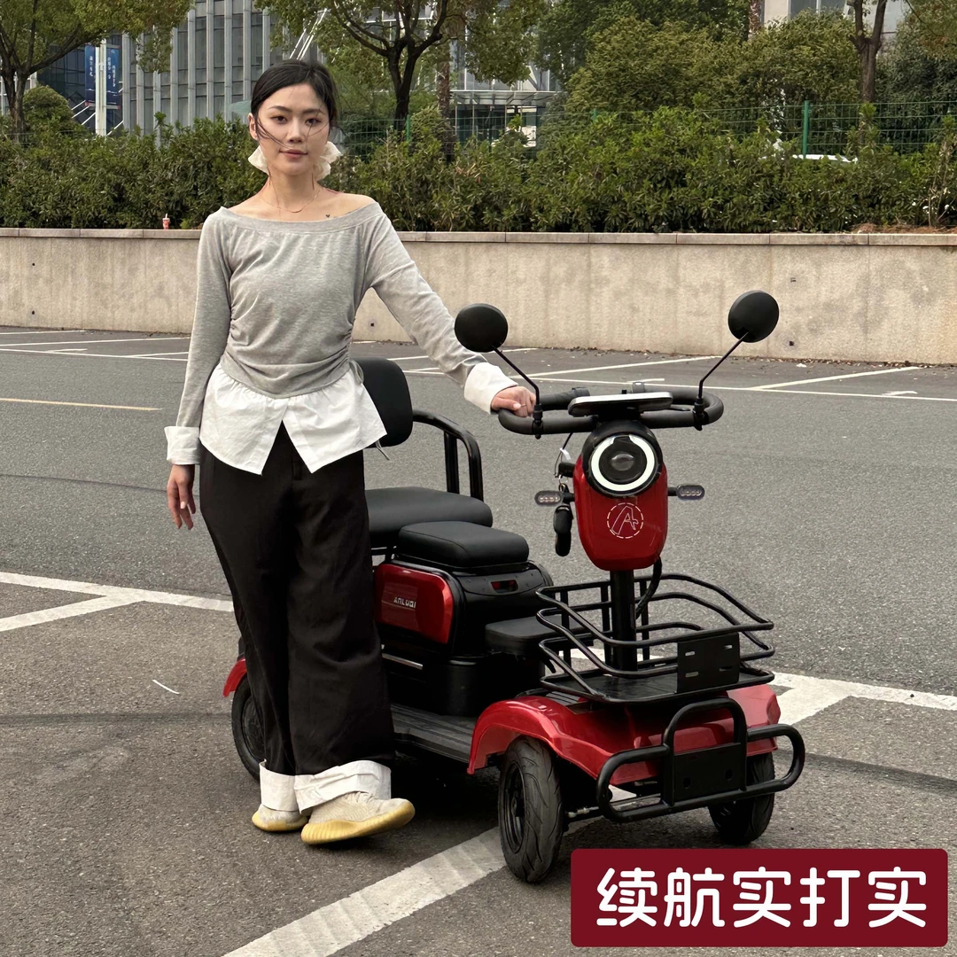 四轮车电动车接送孩子老人代步电动车家用小型老年电瓶车电动车