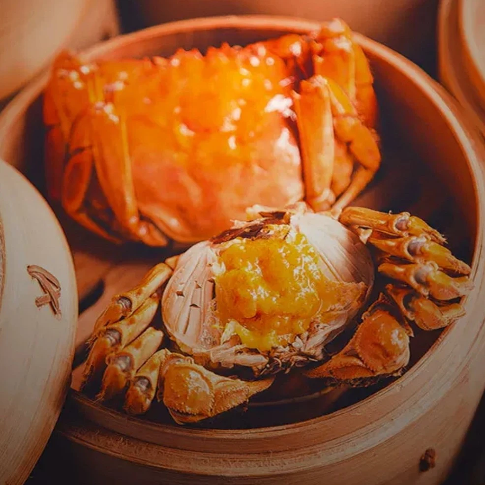 【门店热卖】江苏大闸蟹2两 8只 鲜活母蟹