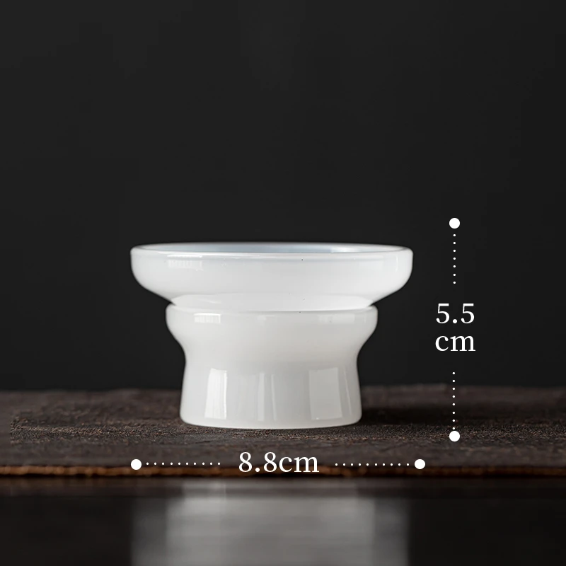 防烫加厚琉璃茶滤茶水分离家用泡茶器高档过滤创意简约日式茶道