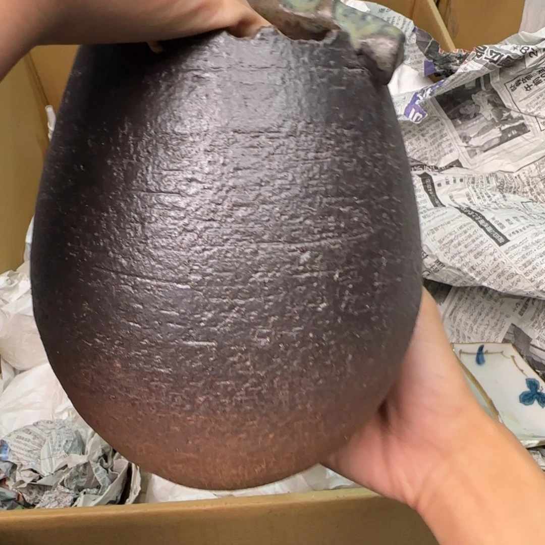 朱泥陶瓷孤品单件车里拍