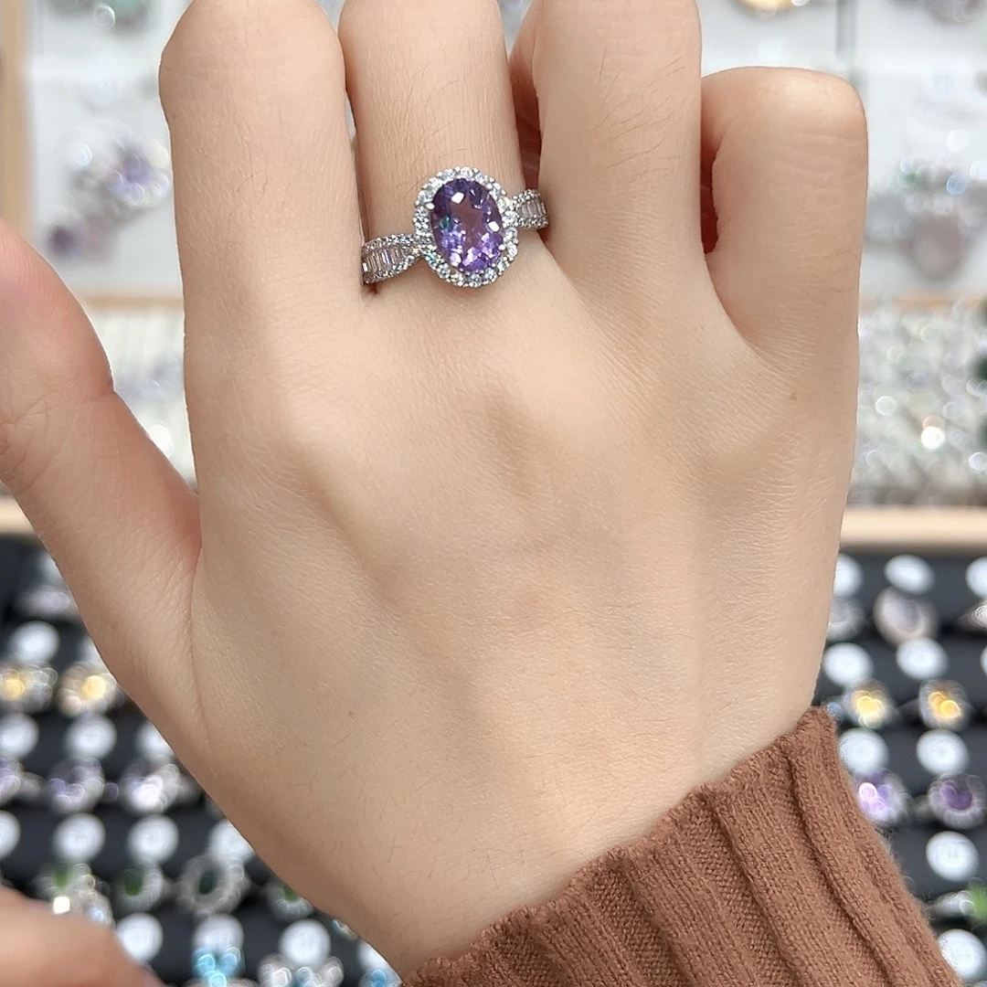 _****银S925镶嵌芙蓉石戒指