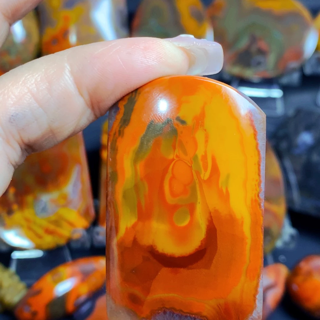 玛瑙/玉髓战国红玛瑙未镶嵌暖**了