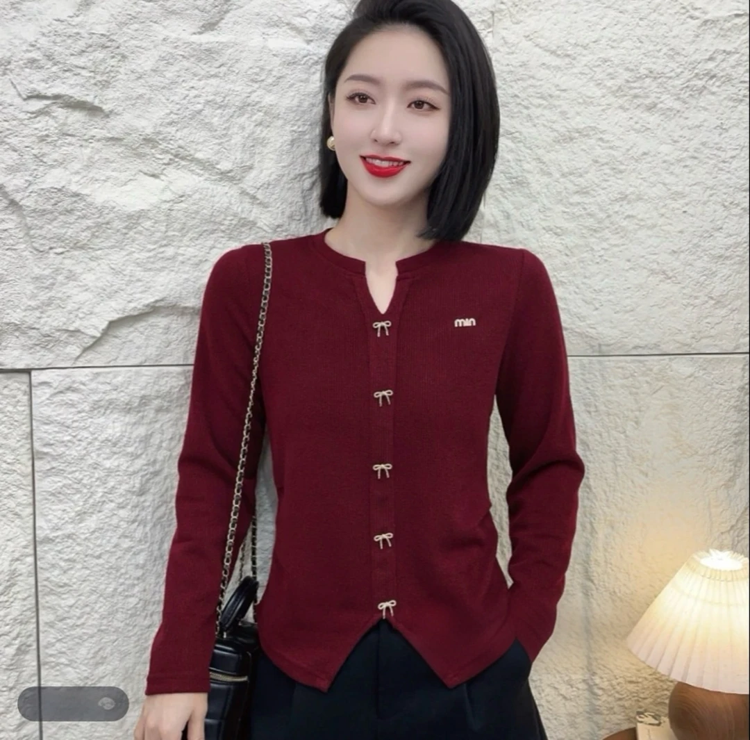 京墨2025春季新款时尚休闲潮流显瘦打底长袖609