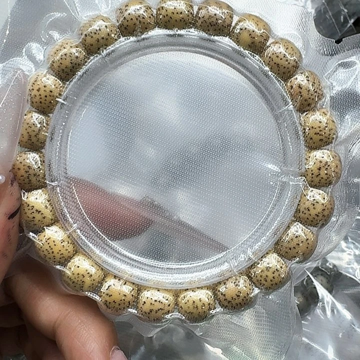 星月菩提手串537荣耀黄星月菩提10桶单圈