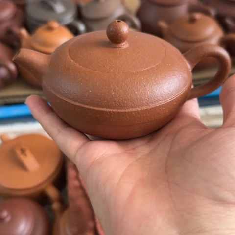 茶壶紫砂金降坡泥180cc