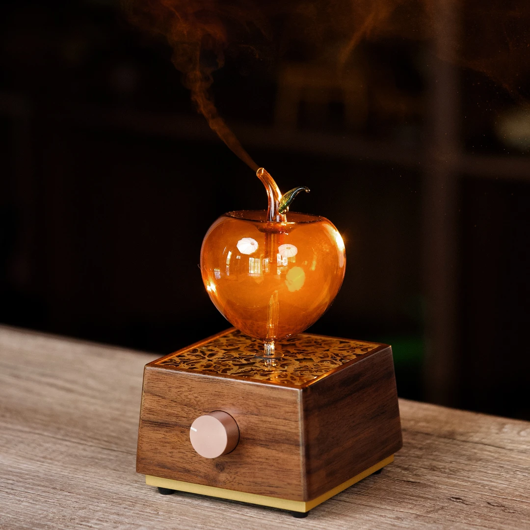 新款核桃苹果形香熏机扩香器轻奢中式复古风客厅卧室书房通用摆件
