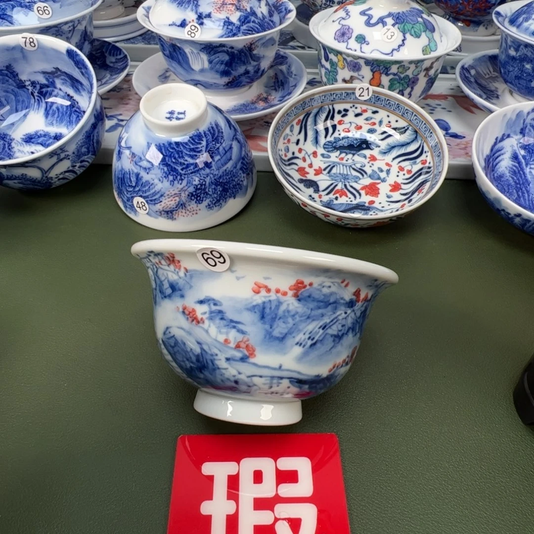 景德镇纯手工纯手绘茶具木木69