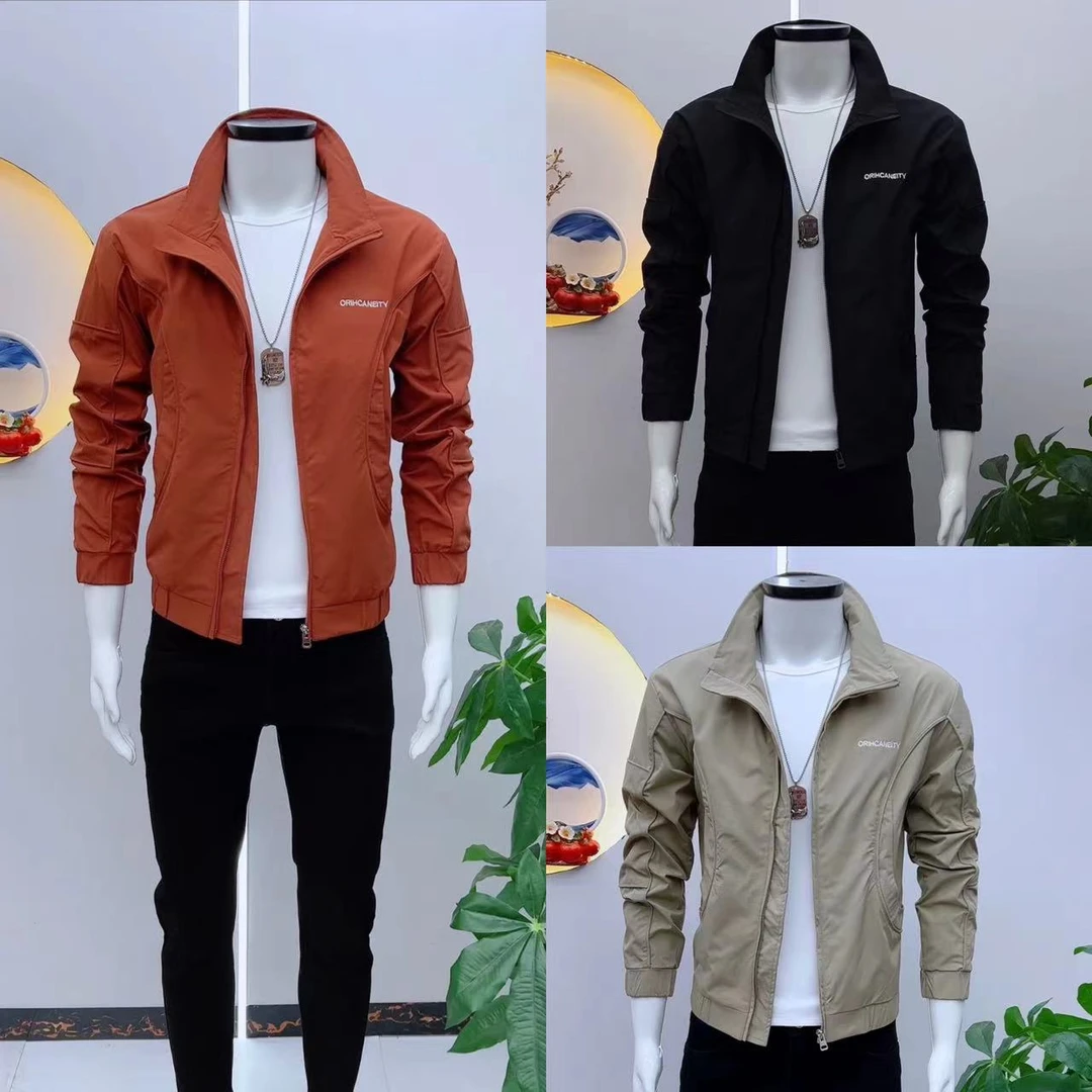 韩版立领男士夹克时尚痞帅潮牌高品质外套时尚简约高级轻熟风夹克