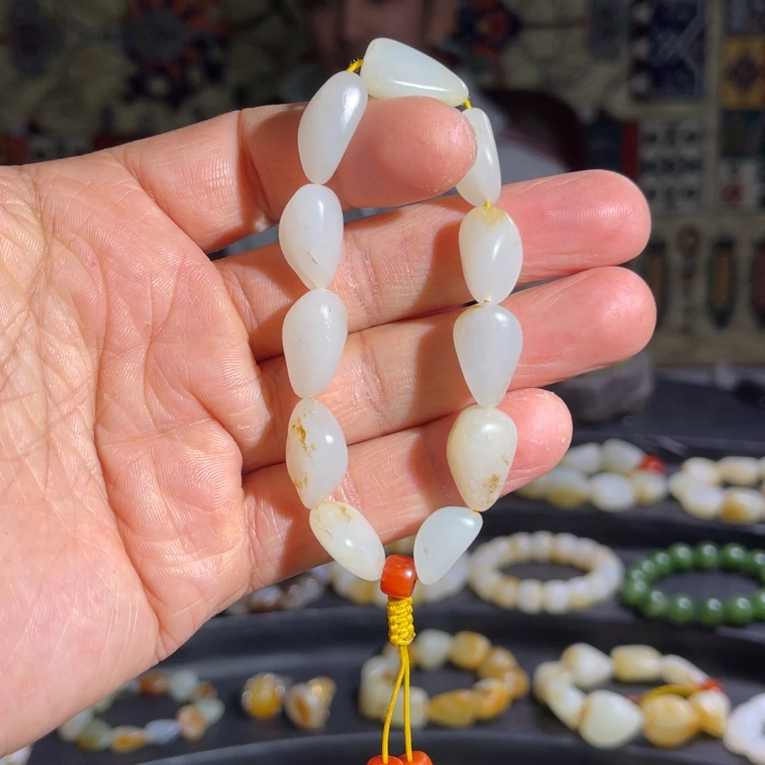 和田玉未镶嵌手链