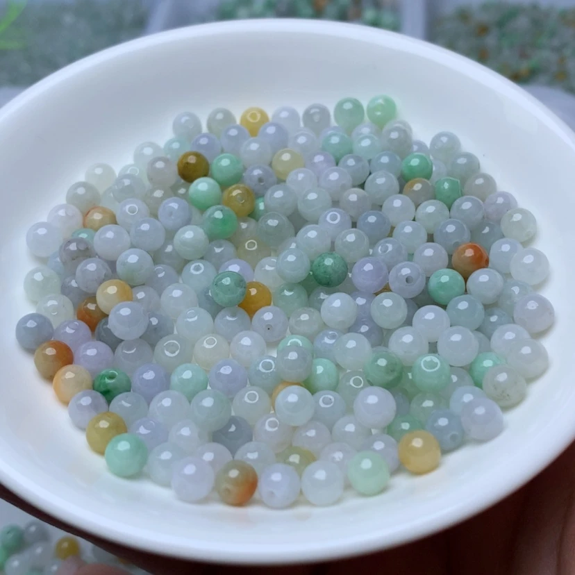 【闪购商品】未镶嵌手链翡翠卡5.2冰三彩40颗