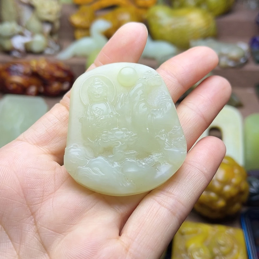 白玉菩提吊坠192。。
