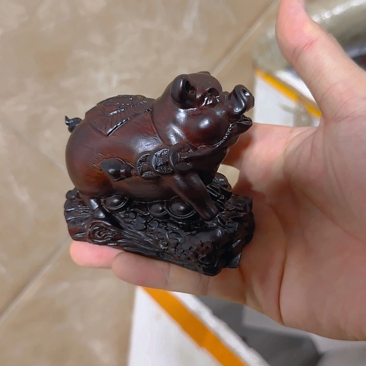 木黑檀木11福财猪一只