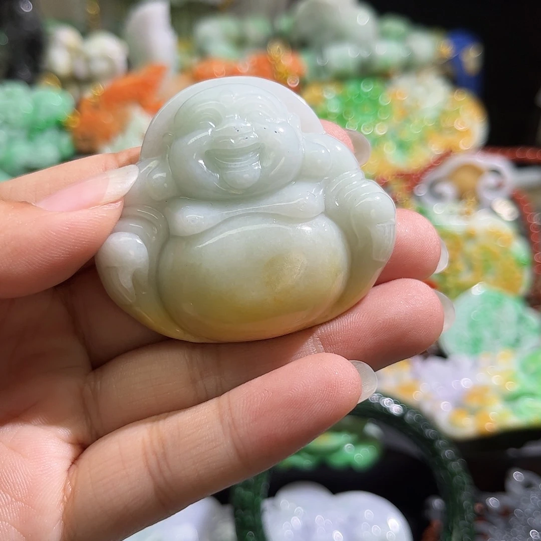 翡翠未镶嵌颈饰待编织