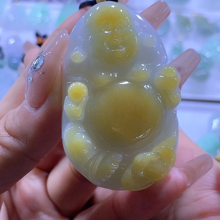 翡翠颈饰未镶嵌天然翡翠A货吊坠