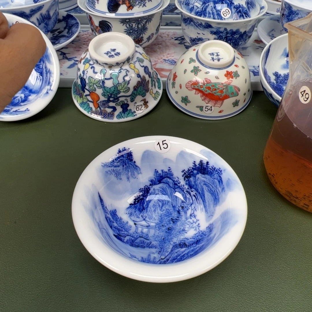 景德镇纯手工纯手绘茶具木木15