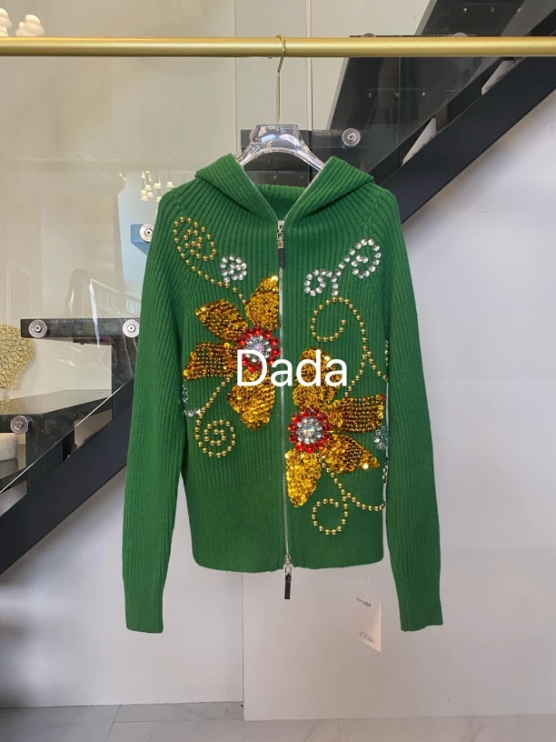 Dada设计款新款重工个性款休闲时尚百搭毛衣开衫C10158