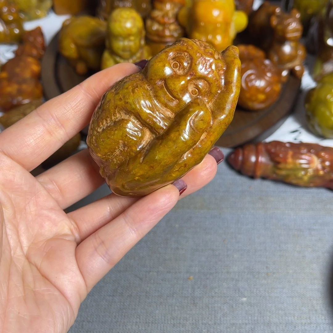 蛇纹石玉合金颈饰