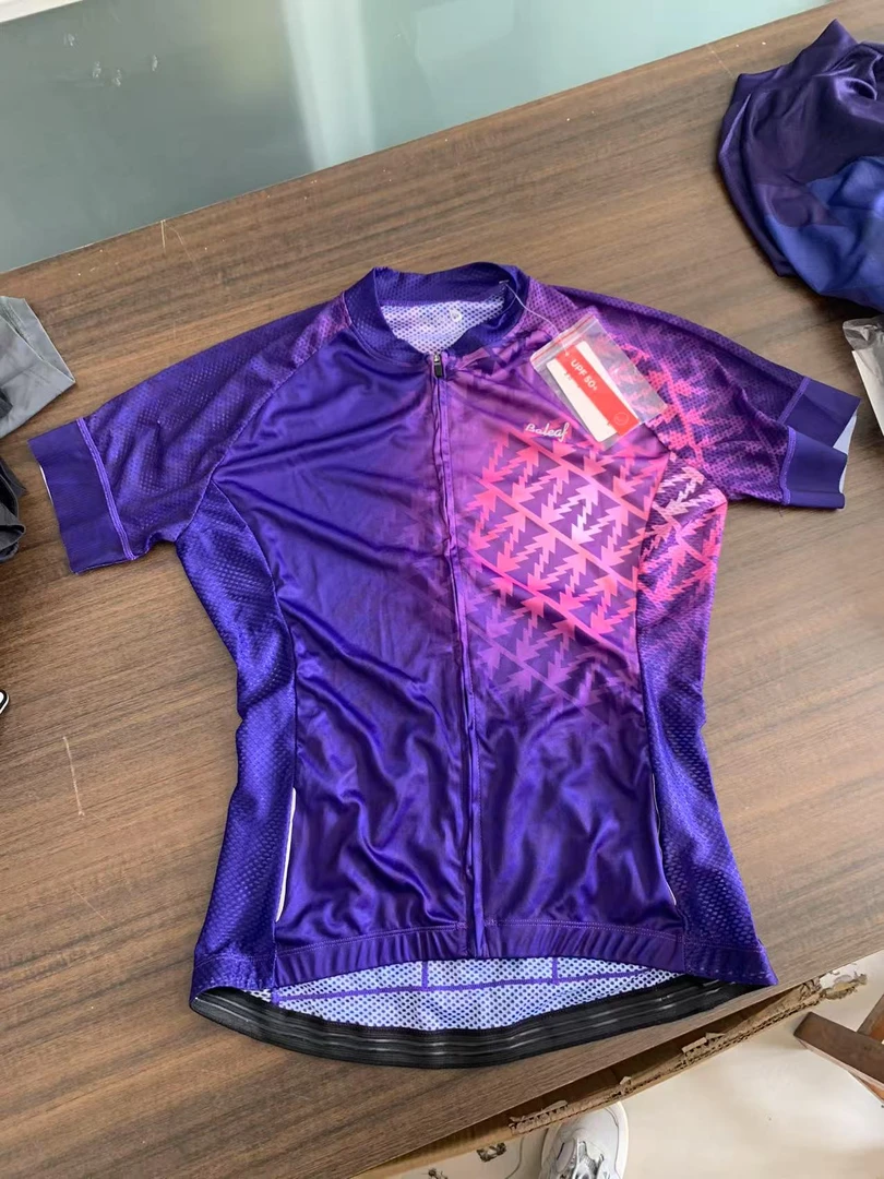 夏季骑行服牛奶丝竞技气动版男女可穿短袖透气排汗速干upf50