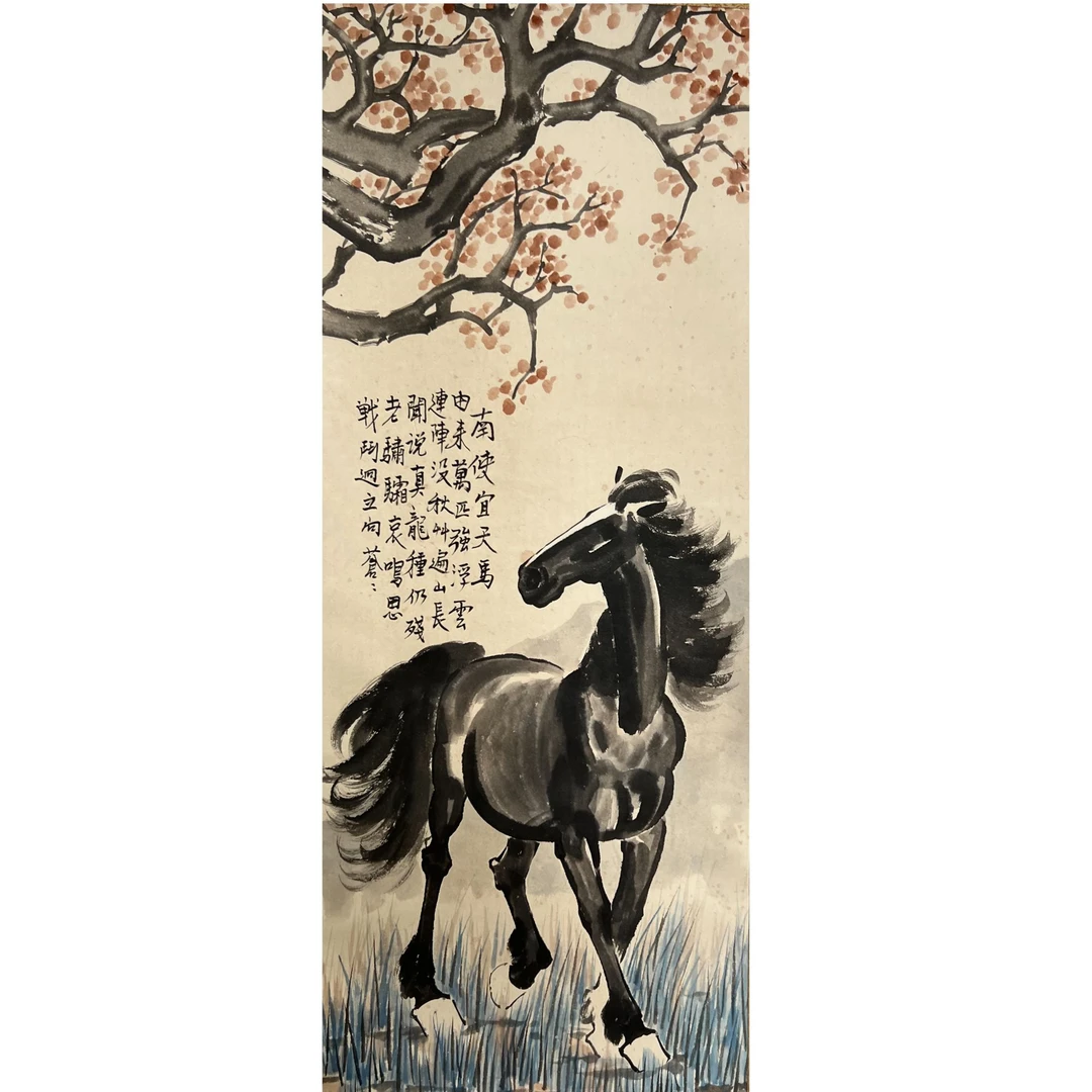 DQ12027悲鸿 马 纸本 41*103