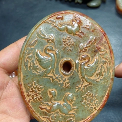 吊坠白玉菩提把件