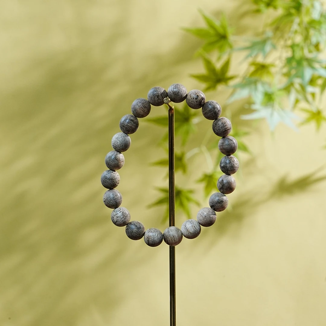 西马虎斑纹单圈沉香手串 0.9cm 5.57g T251008078 A