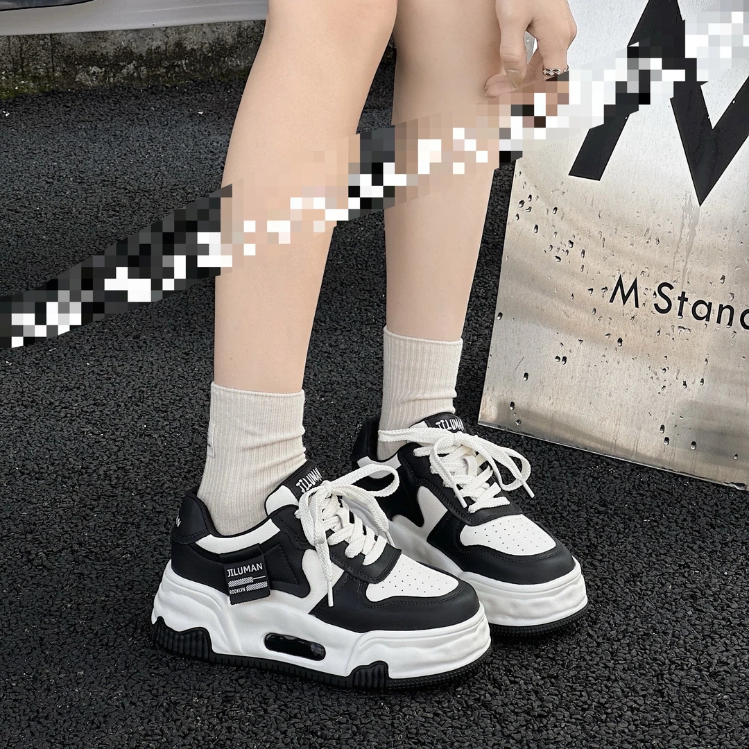 耐磨纯色系带深口板鞋时尚休闲鞋百搭2326-6