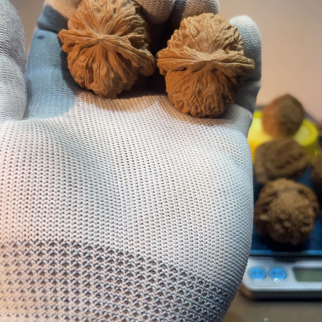 文玩核桃吊坠白狮子38