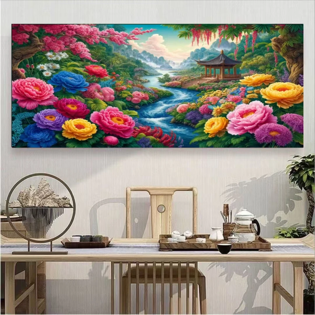 情络甄选 原创版权定制十字绣在水一方大格230*100f2495 68个色