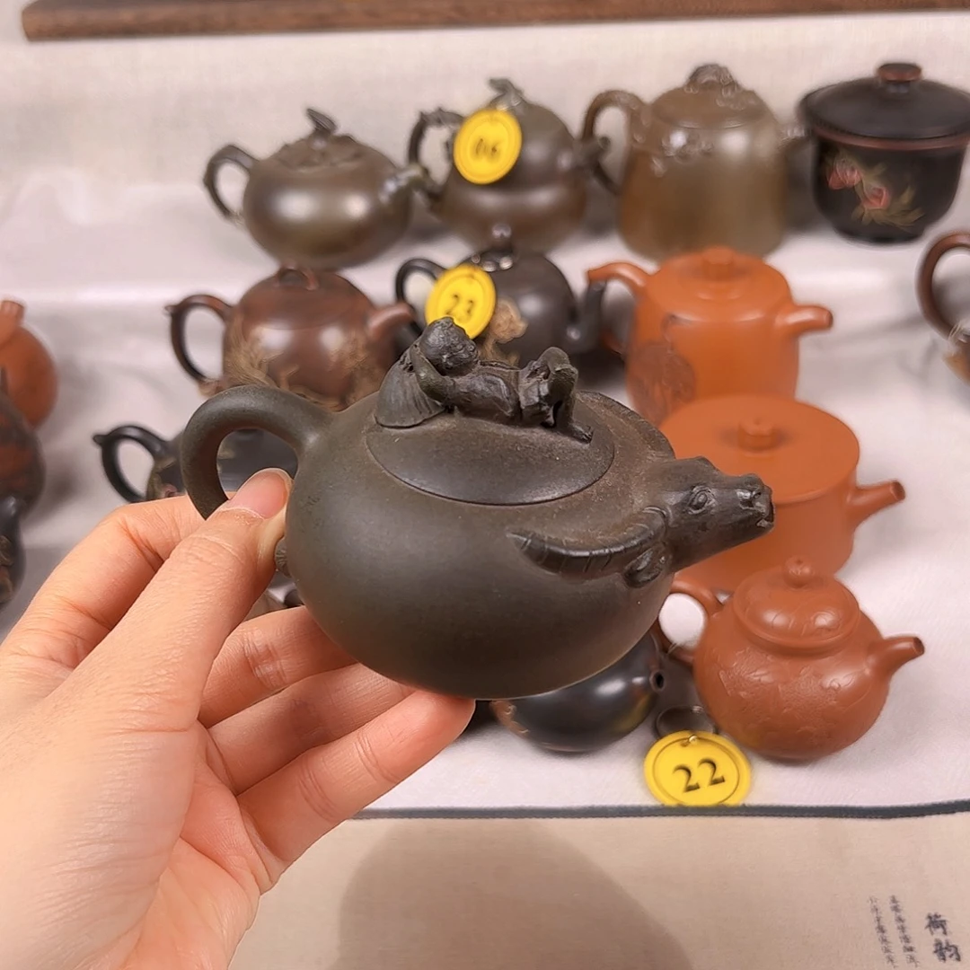 陶瓷盗*狼150毫升柴烧壶