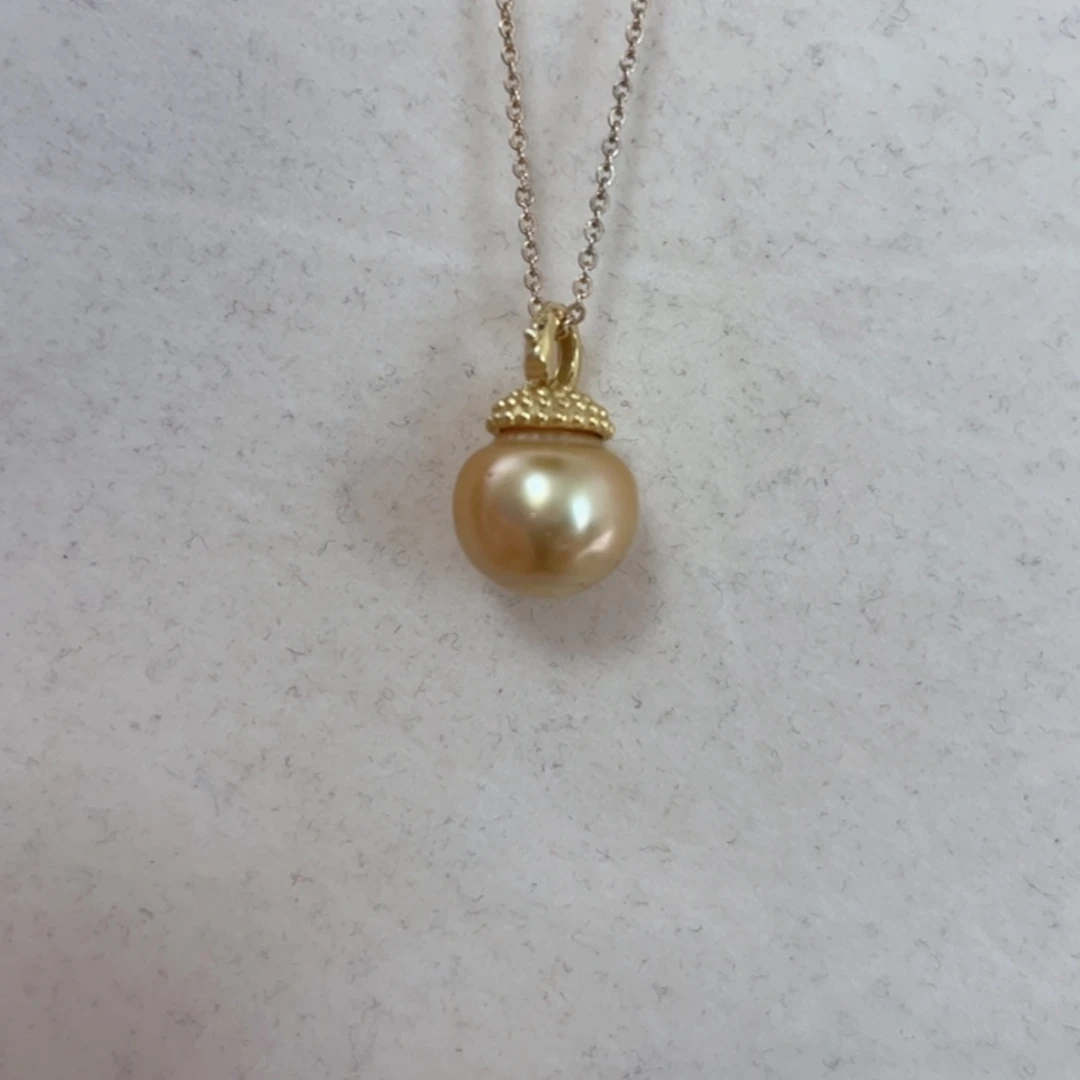 【闪购商品】银S925镶嵌颈饰海水珍珠