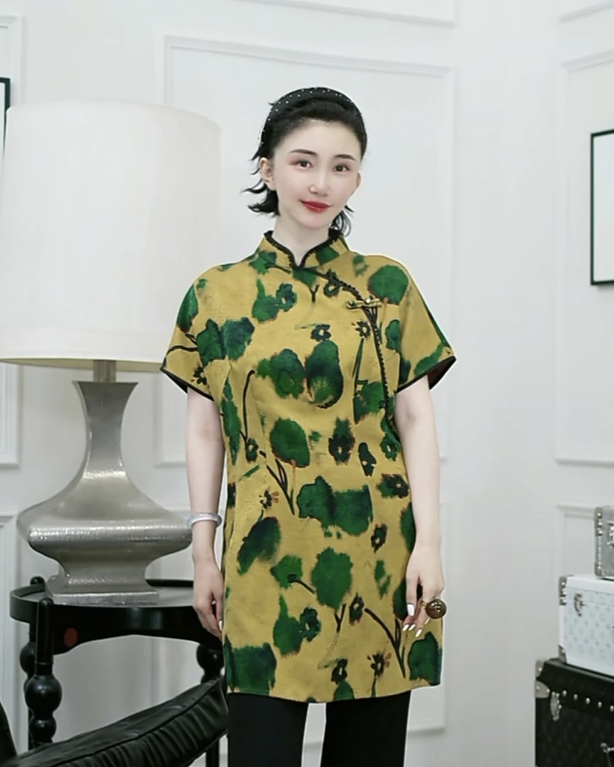 Betty Bairn【传承/花娇月媚】花萝香云纱桑蚕丝上衣25B-BW357