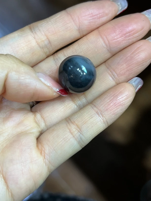 和田玉青花卡18单珠