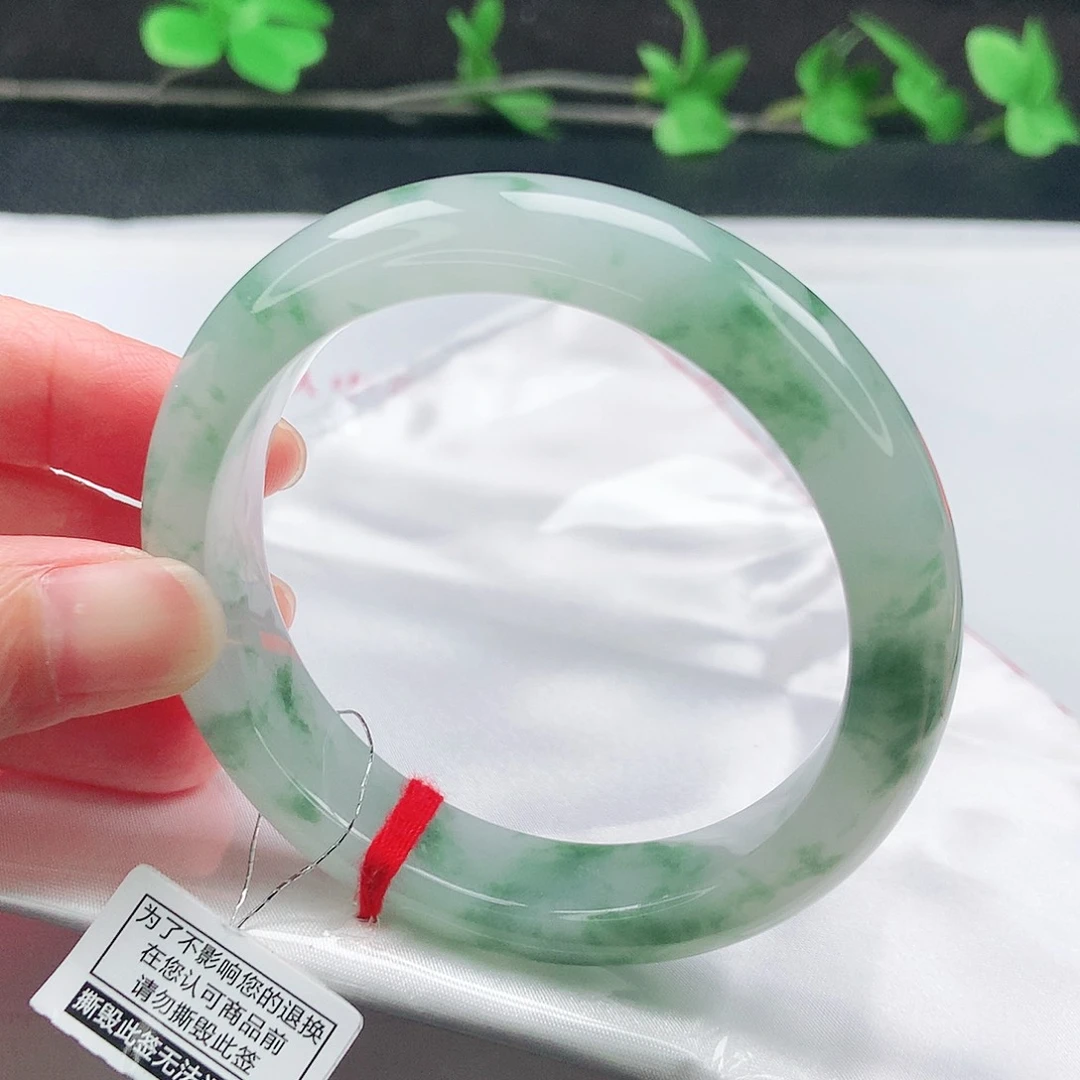 未镶嵌手镯翡翠54圈