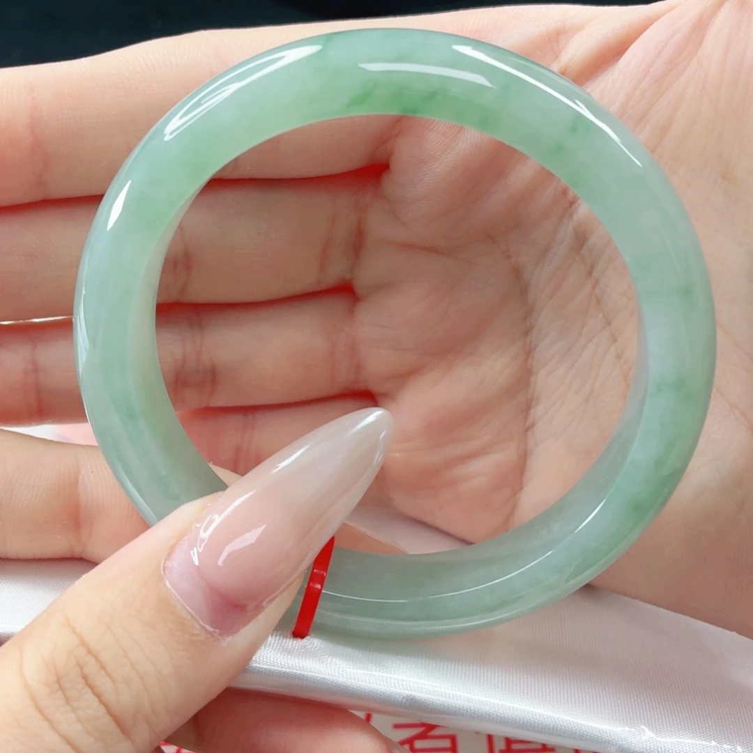 翡翠未镶嵌手镯57正圈